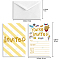 SUPERDANT Invitation Cards, for Birthday Wedding Party, with Paper Envelopes, Rectangle with Mixed Pattern, Colorful, 15.2x10.1cm, 30sheets/set