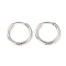 Non-Tarnish 304 Stainless Steel Huggie Hoop Earrings for Women, Stainless Steel Color, 14 Gauge, 13x1.6mm, Pin: 0.7mm