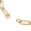 Brass Paperclip Chains Links Bracelet Making AJEW-JB01217-2