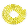 Transparent Glass Beads Strands X-GLAA-T032-T6mm-12-3