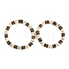 2Pcs Natural Coconut & Synthetic Turquoise & Non-magnetic Synthetic Hematite Beads Stretch Bracelets for Men Women BJEW-JB12133-2