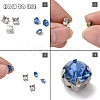 Non-Tarnish 201 Stainless Steel Sew on Prong Settings STAS-L229-03B-3