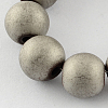 Non-magnetic Synthetic Hematite Beads Strands G-Q933-8mm-06-2