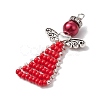 Glass Seed Beads Pendants PALLOY-MZ00381-05-3