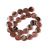 Natural Fossil Beads Strands G-O120-11-3