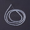 Electroplate Glass Beads Strands X-GLAA-F076-FR14-2