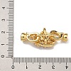 Brass Micro Pave Cubic Zirconia Fold Over Clasps KK-U037-28G-03-3