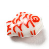 Handmade Printed Porcelain Beads PORC-F005-03C-2
