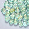 Transparent Spray Painted Glass Beads GLAA-S190-004A-04-1