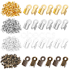 1200Pcs 4 Colors Iron Folding Crimp Ends IFIN-SP0001-10-1