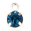 Glass Rhinestone Charms RB-6.5x4x3.5-P-2