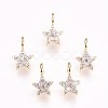 Brass Micro Pave Cubic Zirconia Charms X-KK-P157-07G-NF-1