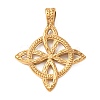 304 Stainless Steel Pendants STAS-E526-02G-1