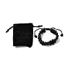 Men's 3-strand Braided Bead Bracelet BJEW-JB06960-02-4
