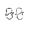 Non-Tarnish 304 Stainless Steel S-Hook Clasps STAS-R157-03P-1