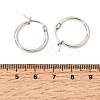 201 Stainless Steel Hoop Earrings SA-CBA4A0D-16P-D-5
