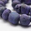 Electroplated Natural Quartz Crystal Beads Strands G-K174-02D-3