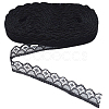 Polyester Flower Lace Ribbon OCOR-CY0004-21-7