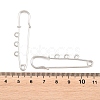 Iron Safety Pins Brooch Findings IFIN-Z005-02P-01-3