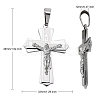 Tarnish Resistant 304 Stainless Steel Crucifix Cross Big Pendants for Easter STAS-V0493-79C-2
