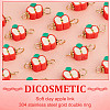 100Pcs Polymer Clay Connector Charms CLAY-DC0001-01-4