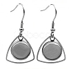 Hollow Stainless Steel Earring Hooks EJEW-CJC0001-19-1