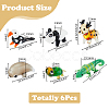 6Pcs 6 Styles Home Decorations LAMP-HS0001-18A-2