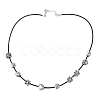 Leather Cord Necklace Making NJEW-A280-2.0mm-02-5