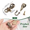 Brass EDC Beads FIND-WH0127-81AB-2
