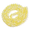 Transparent Crackle Baking Paint Glass Beads Strands DGLA-T003-01A-15-2