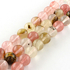 Tigerskin Glass Round Bead Strands G-R342-6mm-19-1