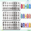 Stainless Steel DIY Nail Art Templates MRMJ-WH0092-064-3