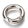 Zinc Alloy Spring Gate Rings PALLOY-C100-01P-01-2