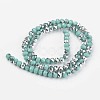 Electroplate Opaque Glass Beads Strands EGLA-A034-P4mm-M13-2