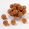 Pave Disco Ball Beads RB-A130-10mm-14-1