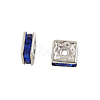 Brass Rhinestone Spacer Beads X1-RSB072-15S-1