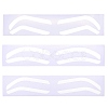 24Pcs 3 Styles Plastic Eyebrow Tattoo Practice Skin AJEW-CP0009-58A-7