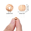 Unfinished Wood Beads X-WOOD-Q027-8mm-01-LF-2