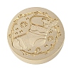Christmas Series Wax Seal Brass Stamp Head LS-AJEW-M037-01G-11-2