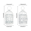 AHANDMAKER Metal Iron Birdcage Candle Holder AJEW-GA0002-27-2