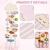 Cloud Wooden Hairpin Hair Clip Hanging Holder Storage Organizer WH-WG78846-01-4
