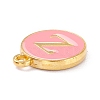 Golden Plated Alloy Enamel Charms X-ENAM-Q437-14Z-2