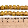 Handmade Fancy Antique Glazed Porcelain Ceramic Round Beads Strands PORC-L019-8mm-02-3