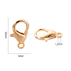 Zinc Alloy Lobster Claw Clasps PALLOY-YW0001-12KCG-4