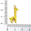 Giraffe Rack Plating Brass Enamel Pendants KK-Q804-15G-3