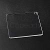 Transparent Acrylic Blank Pendants TACR-Z003-01B-4