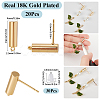20Pcs Brass Stud Earrings Findings KK-SC0006-04-2