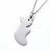 304 Stainless Steel Pendant Necklaces NJEW-Z008-01P-3