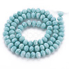 Opaque Baking Paint Glass Beads Strands EGLA-N006-009A-A04-2