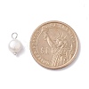 Natural Cultured Freshwater Pearl Charms X-PALLOY-JF01099-03-3